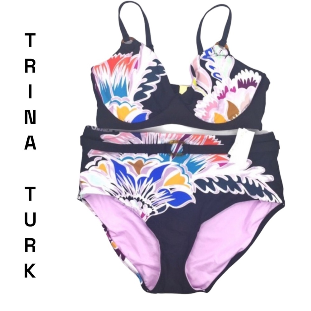 🎉HP🥳NWT $200 Trina Turk Seychelles Two Piece Plus 22w
